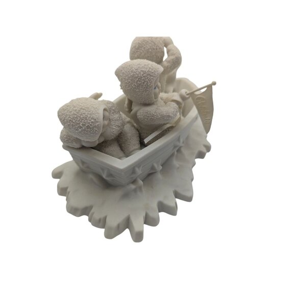 Snowbabies Winken, Blinken, Nod in Fishing Boat, Retired Collectible Dept 56 - Picture 12 of 16